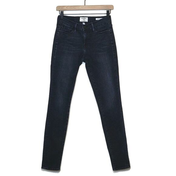 FRAME Denim Le Skinny de Jeanne Manor Ave Mid Rise Denim Skinny Jean Size 27 - Picture 2 of 13